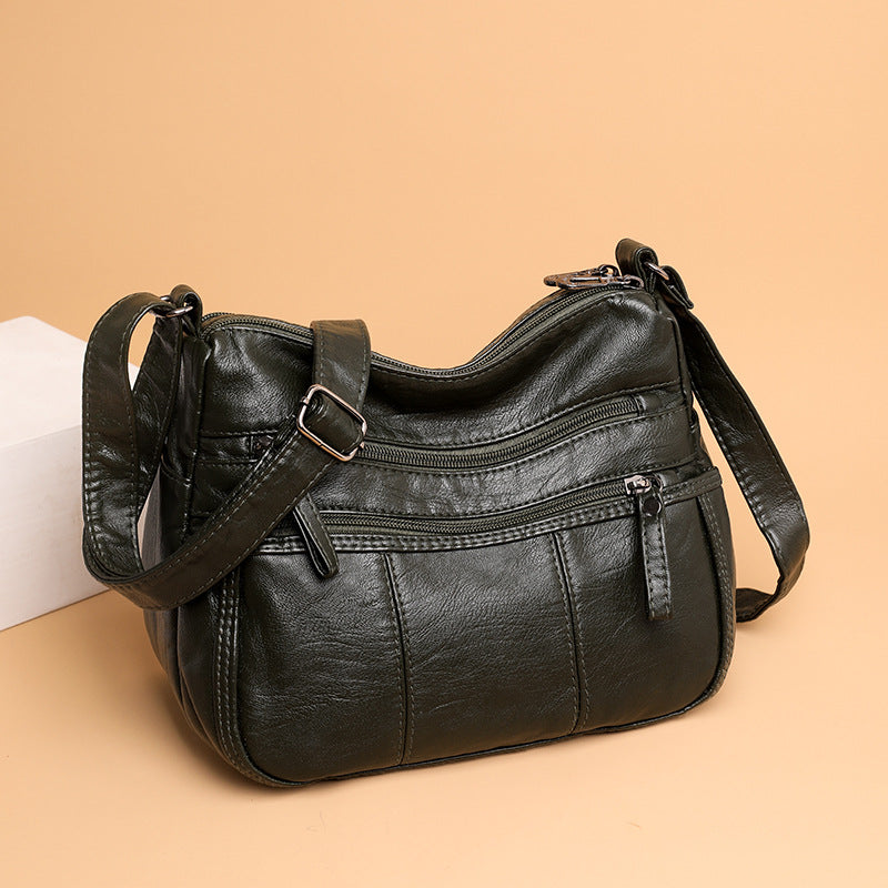 Wholesale Large Capacity PU Soft Leather Texture Crossbody Bags